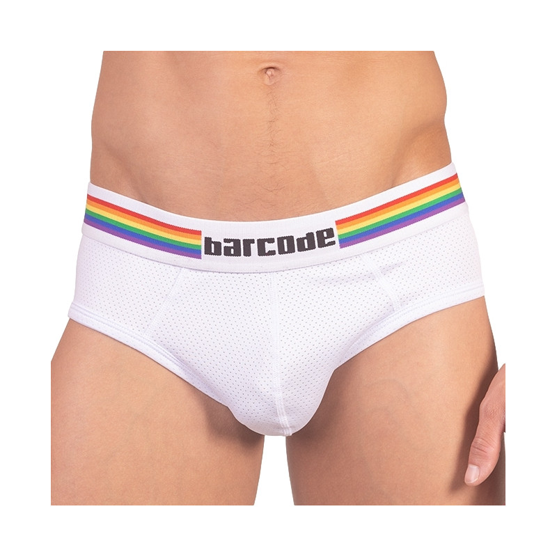 Barcode Berlin Backless PRIDE Blanc